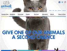 Tablet Screenshot of animalprotectors.net